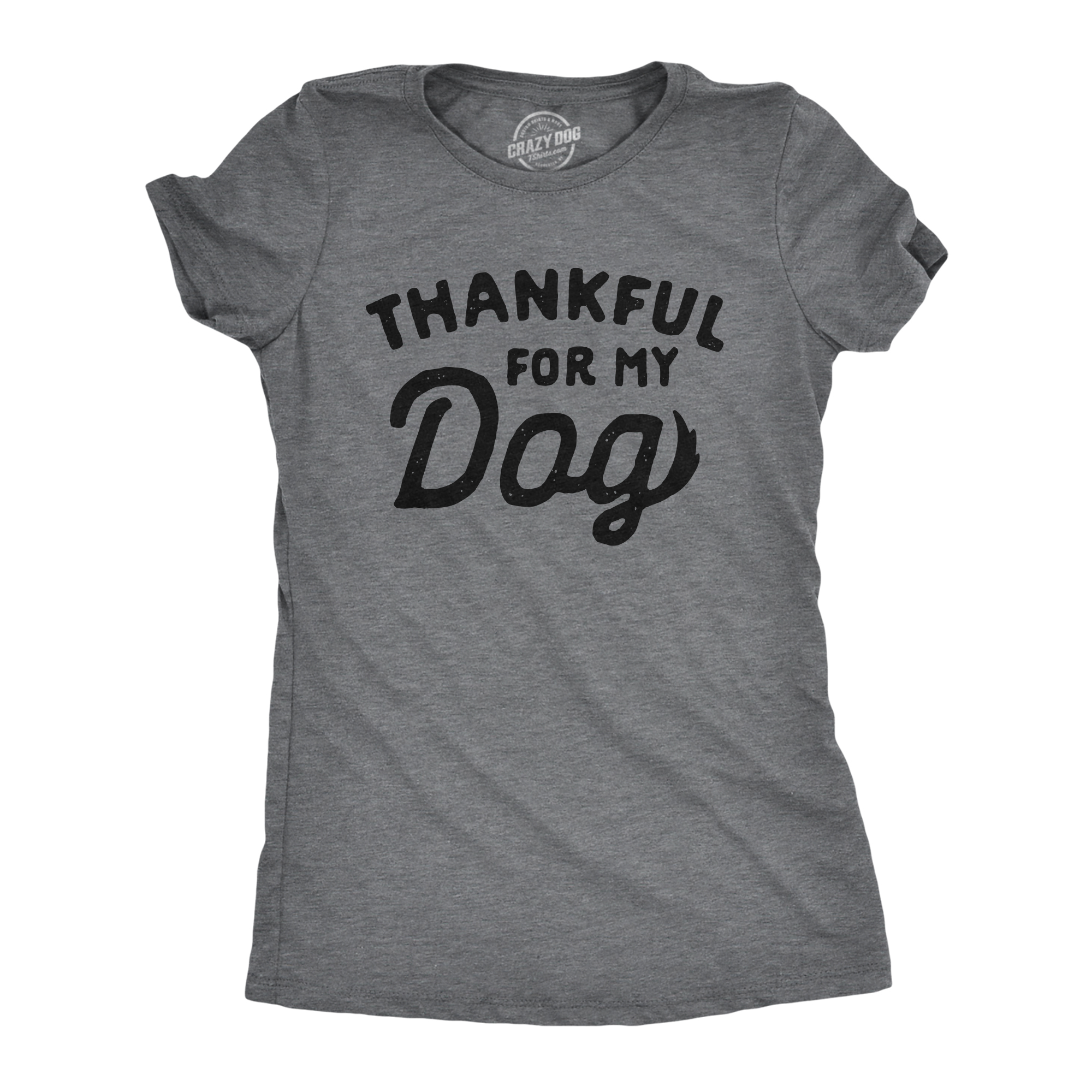 売却済み Womens Thankful for My Dog T Shirt Funny Cute Pet Puppy